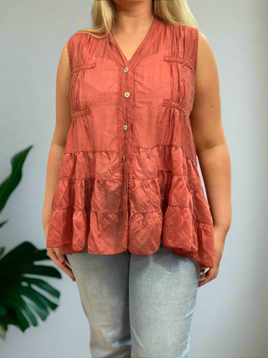 LEXI - S/L TIERED SWING TOP #SunshineSALE
