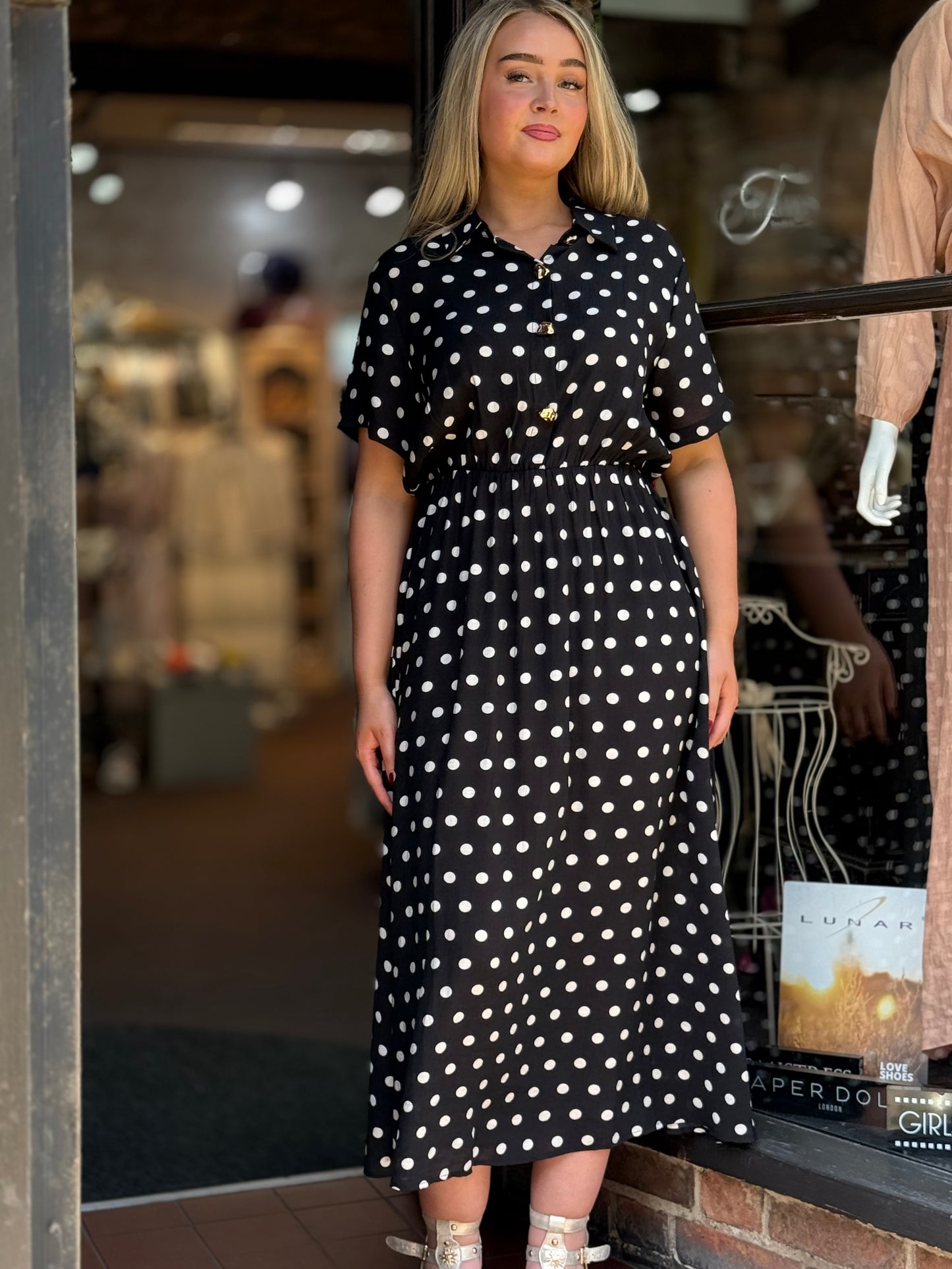 DEMI- POLKA DOT DRESS