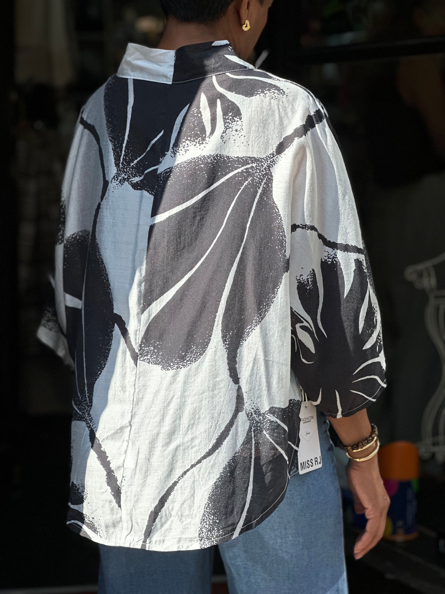 IVY- FLY OUT TIE FRONT LEAF JACKET