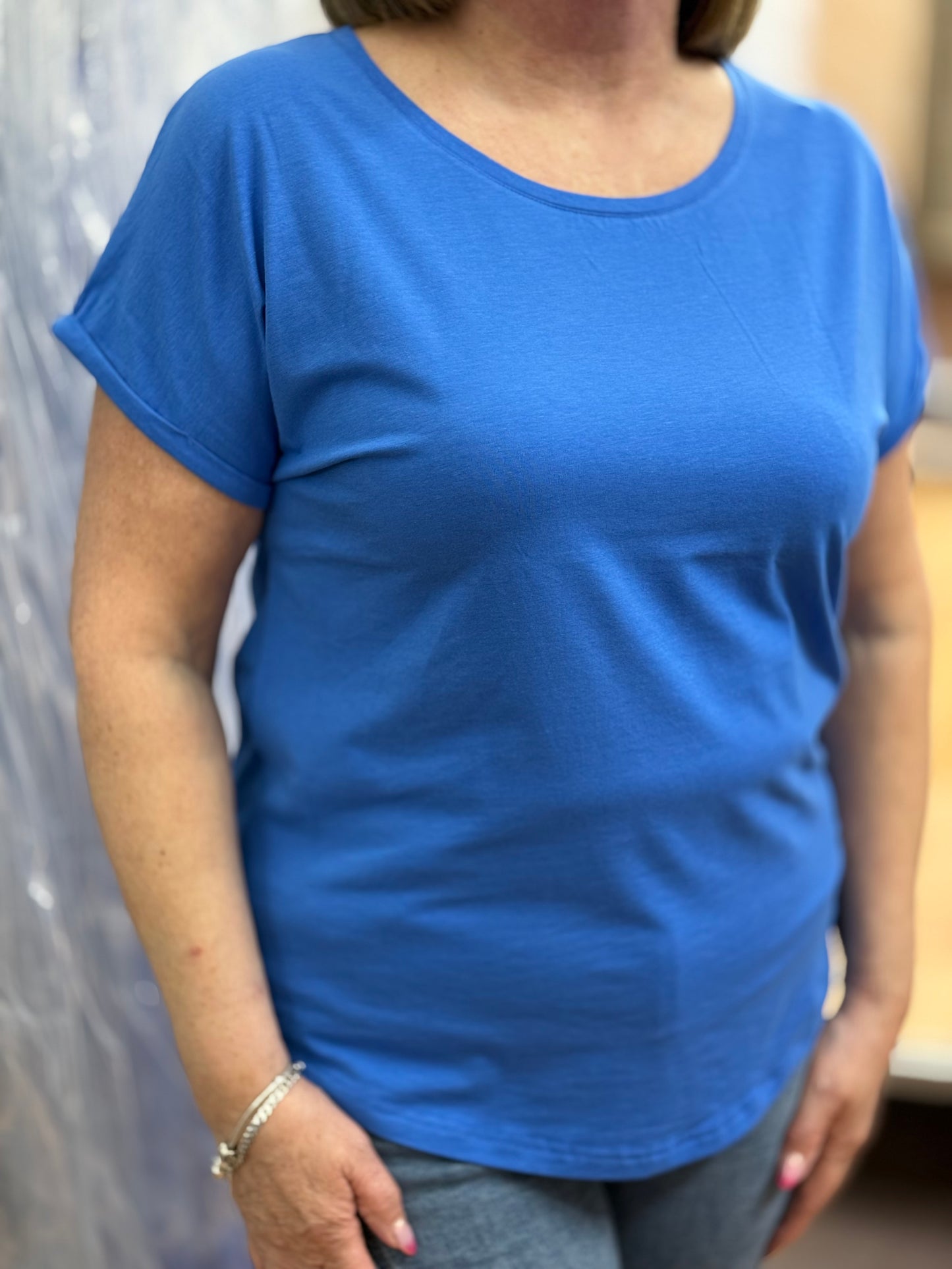 BYOUNG MILA TEE- BLUE