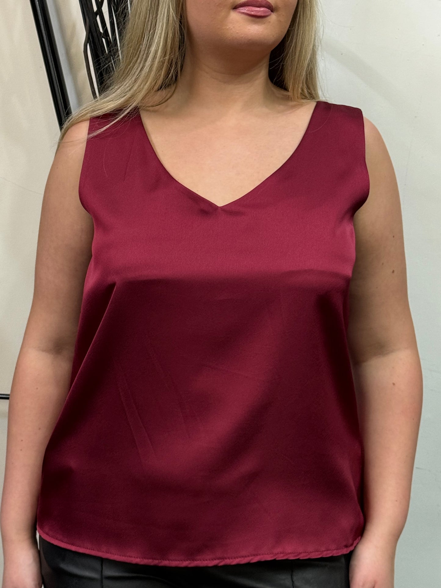 DARCY-SATIN VEST TOP