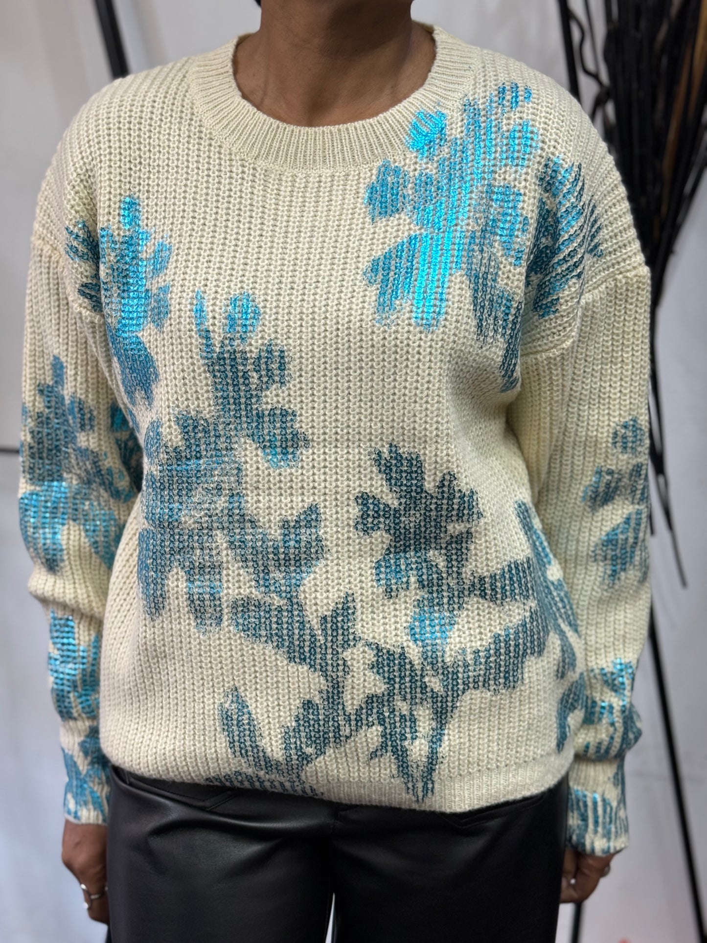 PAIGE METALLIC PRINT JUMPER - BLACKFRIDAYSALE