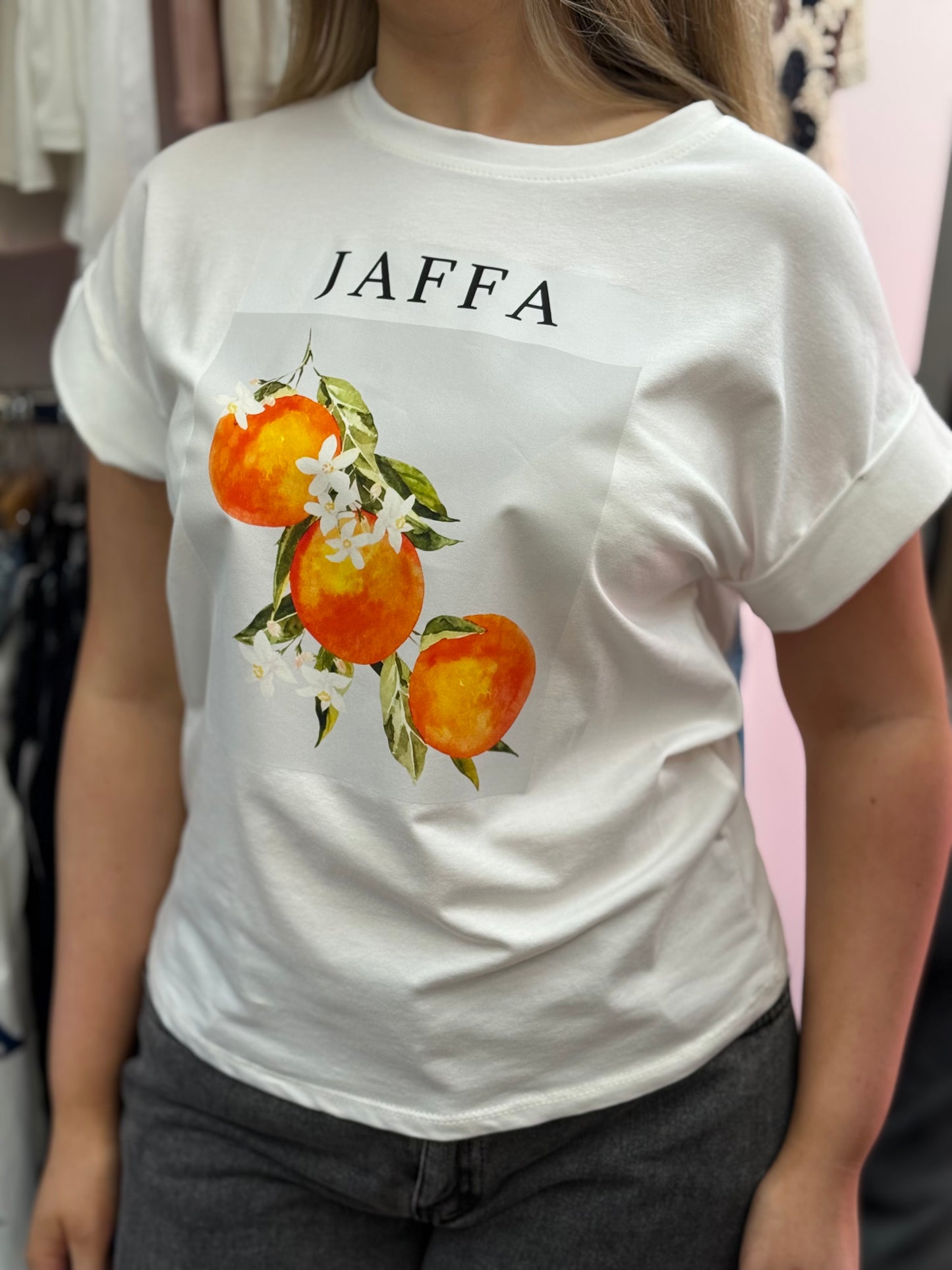 KIZZY-FRUITY SLOGAN TEE