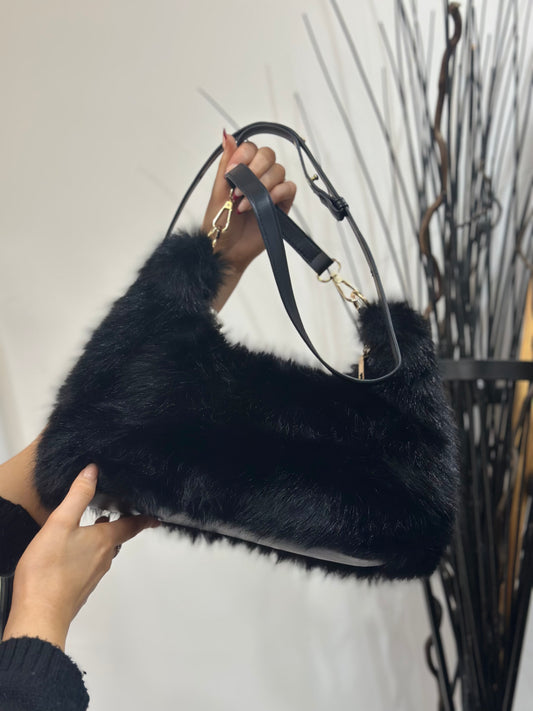 ERIN LARGE SLOUCH FAUX FUR BAG