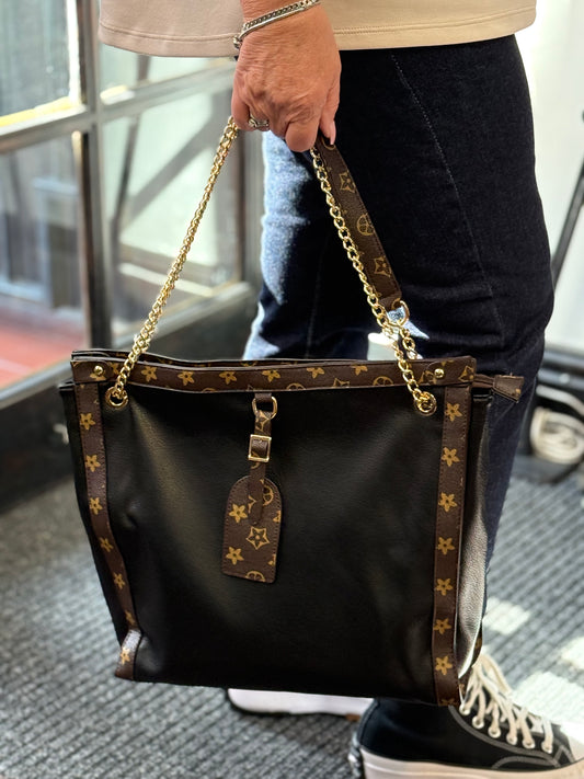 LV INSPIRED- LV TRIM LARGE SHOULDER BAG