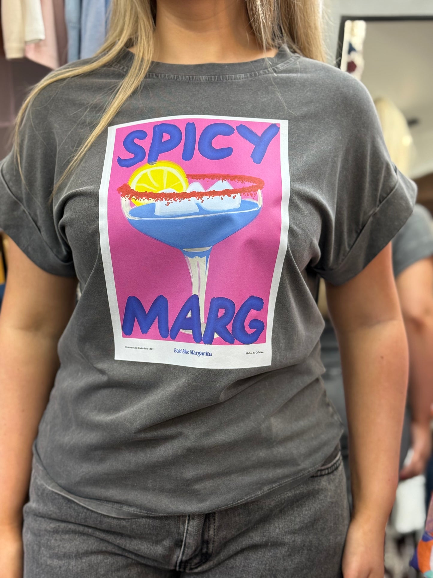 KIZZY-COCKTAIL SLOGAN TEE