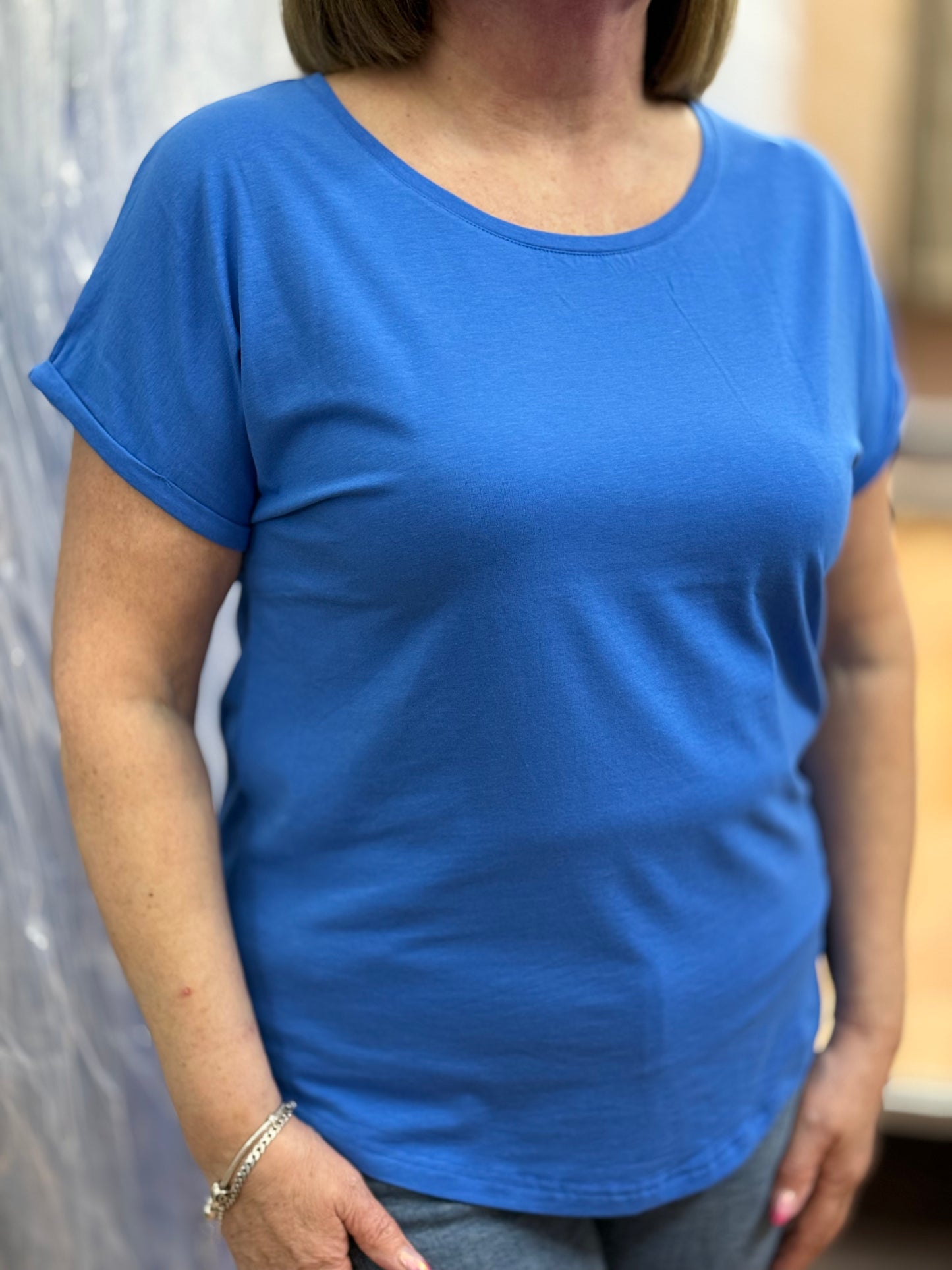 BYOUNG MILA TEE- BLUE