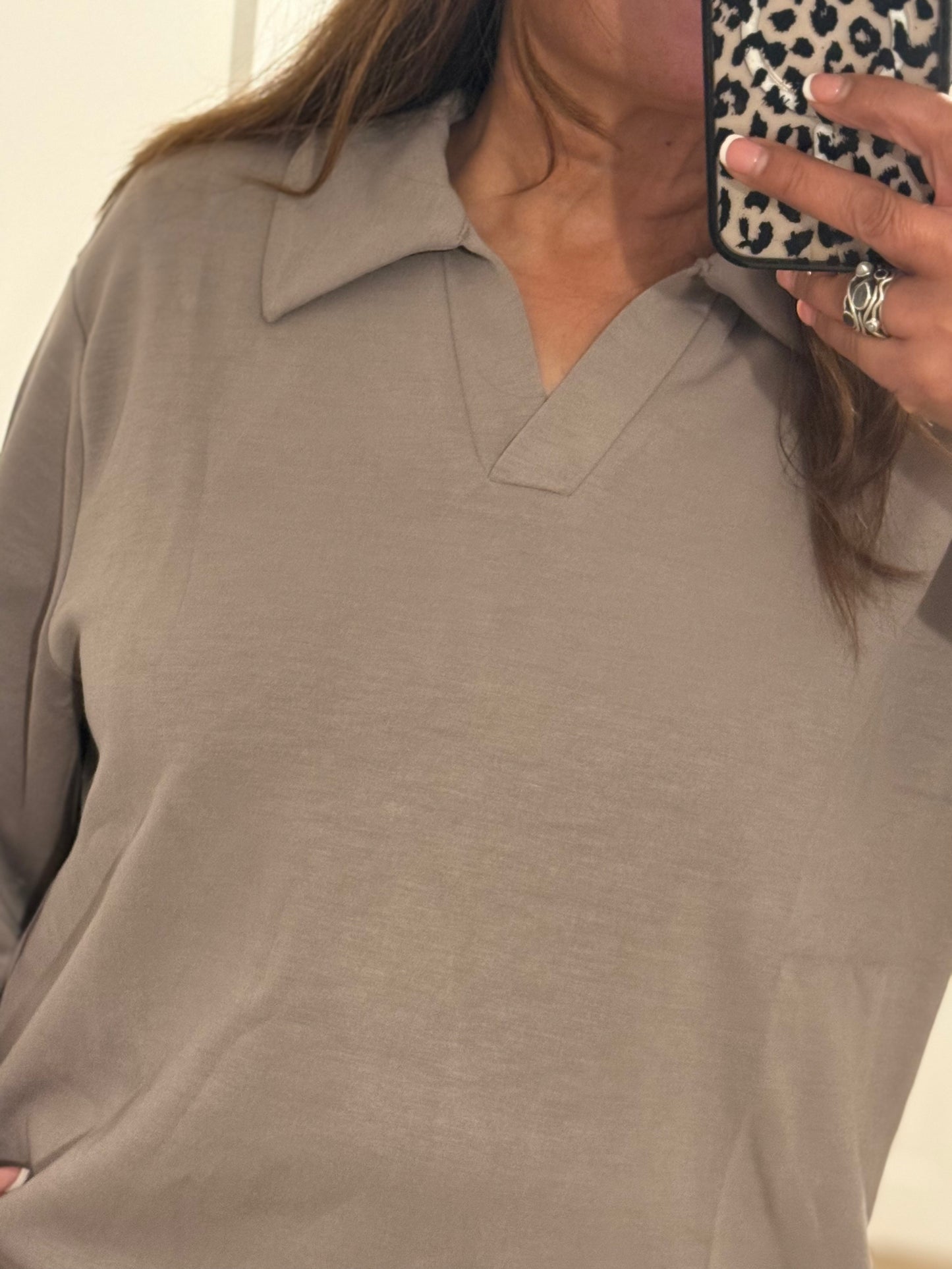 FRANSA-AURORA COLLAR SWEATSHIRT-CO-ORD - FLASH BFsale