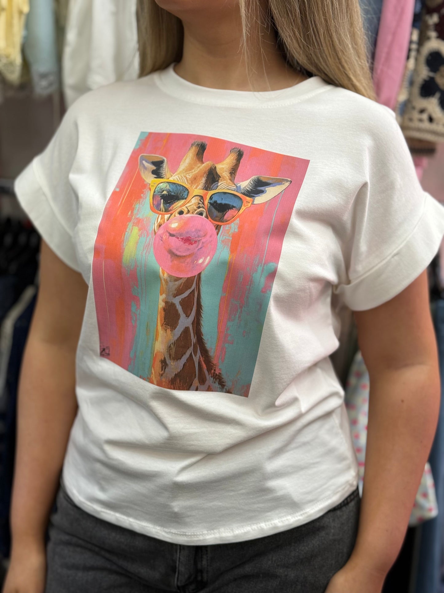 KIZZY-LOVE ANIMALS SLOGAN TEE