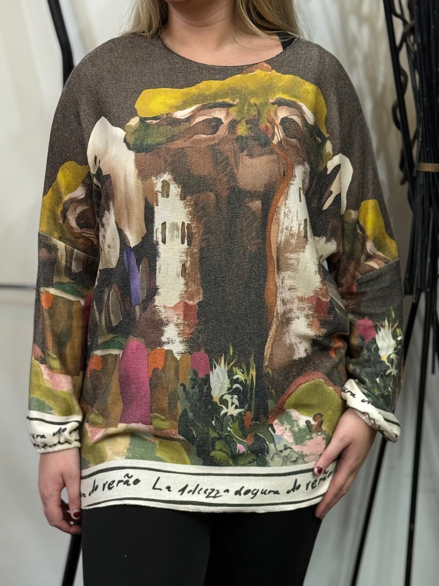 COASTAL CAPRI TUNIC KNIT TOP - #BlackFridaySale