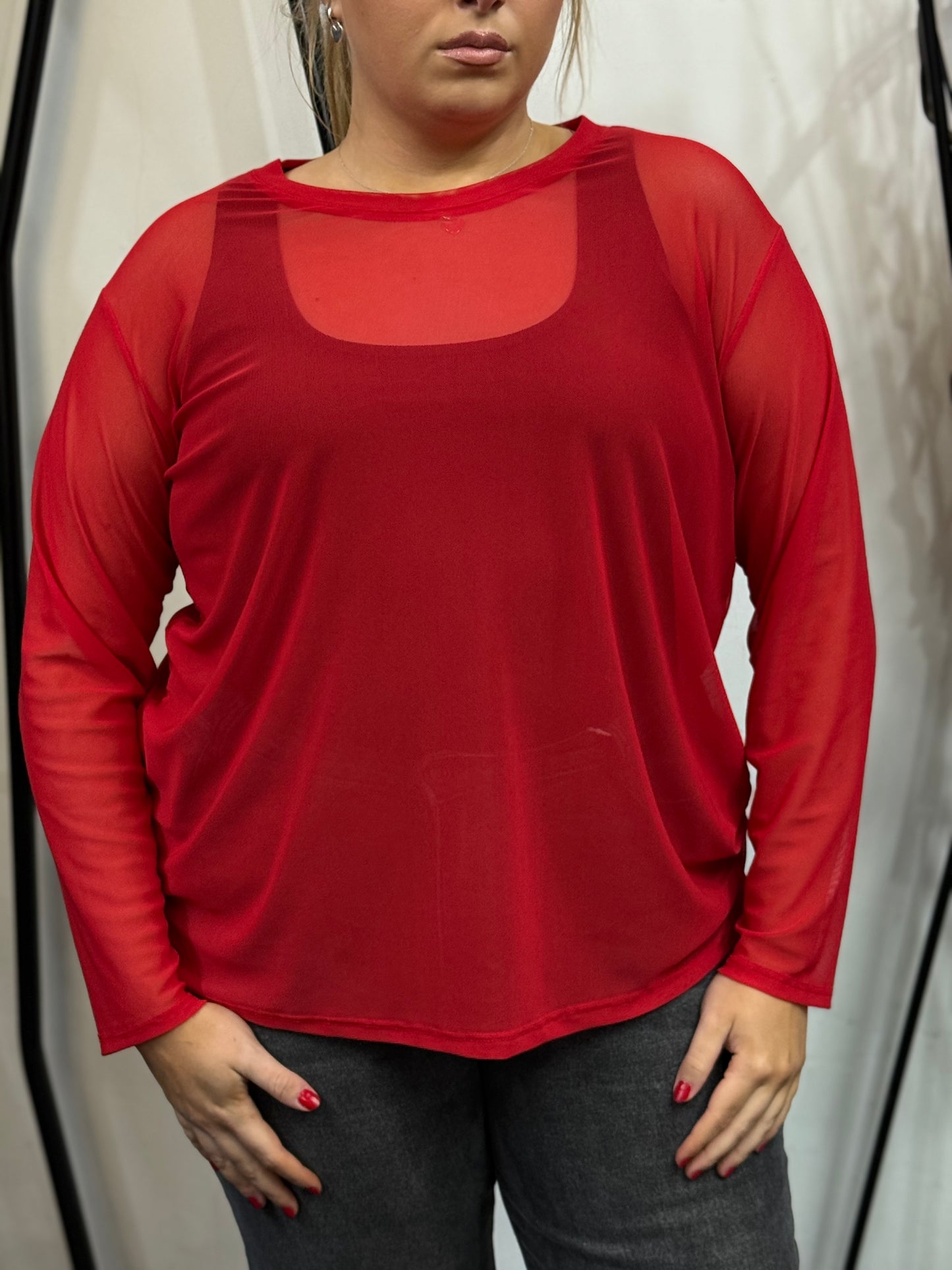 BLISS-PLAIN MESH TOP/CURVE -