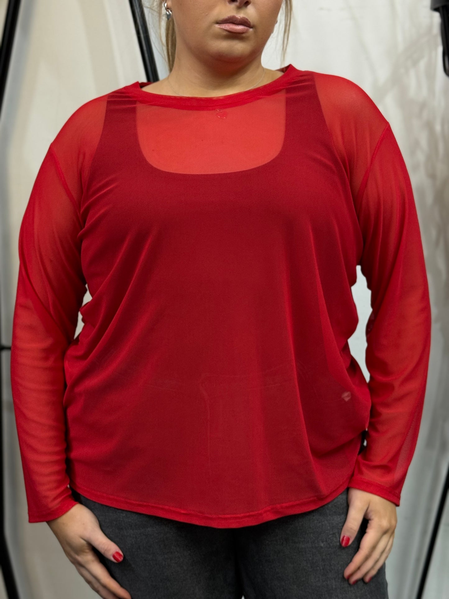 BLISS-PLAIN MESH TOP/CURVE -