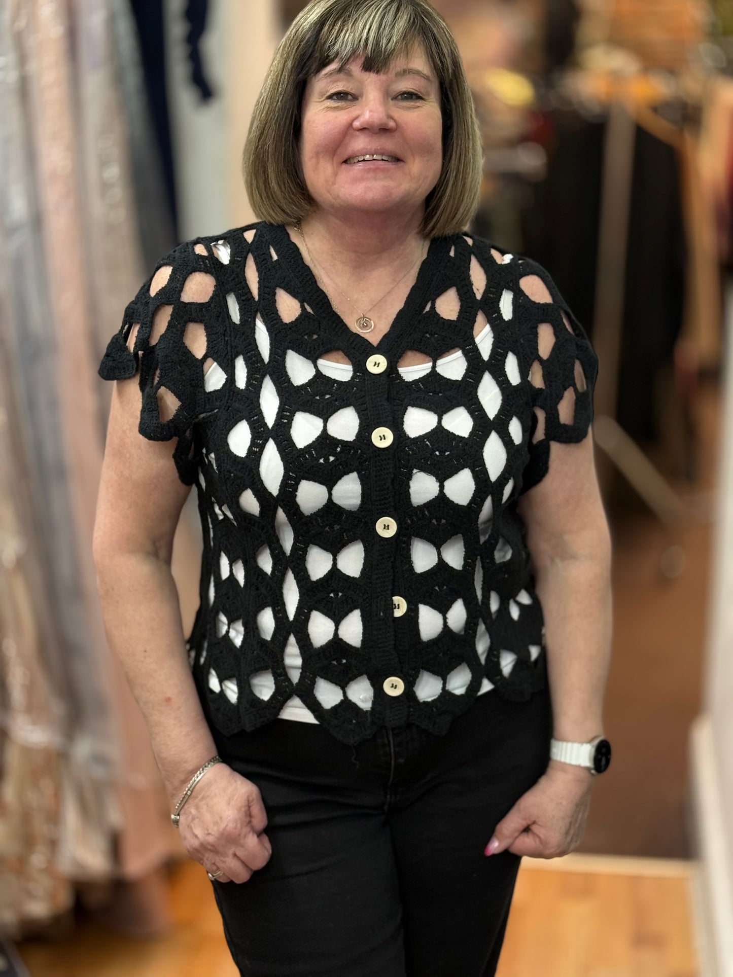 ROMA- BONNIE CROCHET CARDI- ⭐️MWBspecial