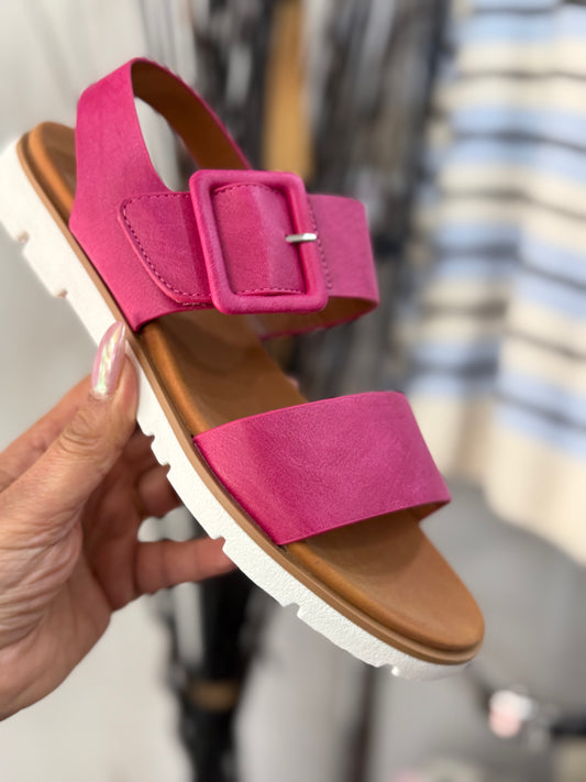 LUNAR CHER SANDAL- FUCHSIA- AUTO15% off @checkout