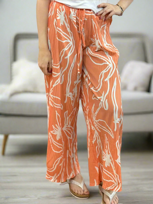 HAVANA- LEAF PRINT TROUSER