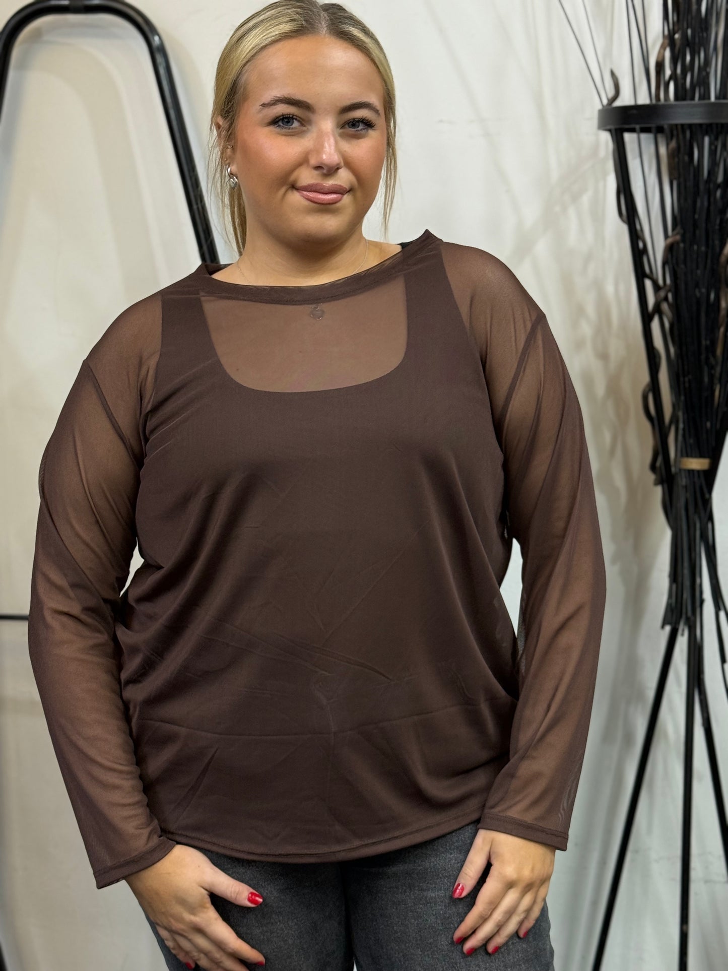 BLISS-PLAIN MESH TOP/CURVE -