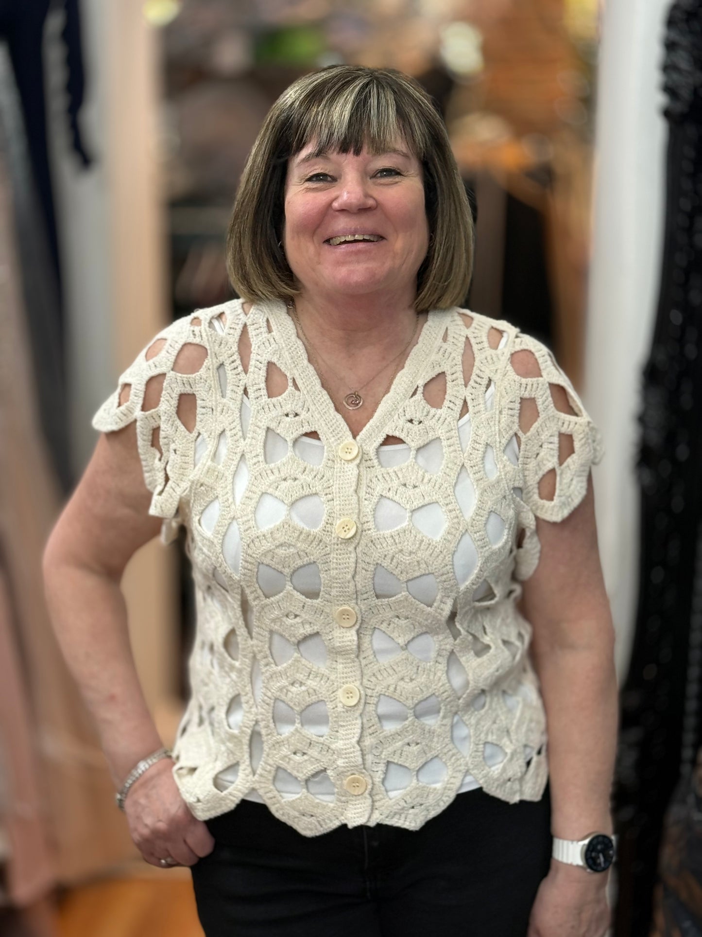 ROMA- BONNIE CROCHET CARDI- ⭐️MWBspecial