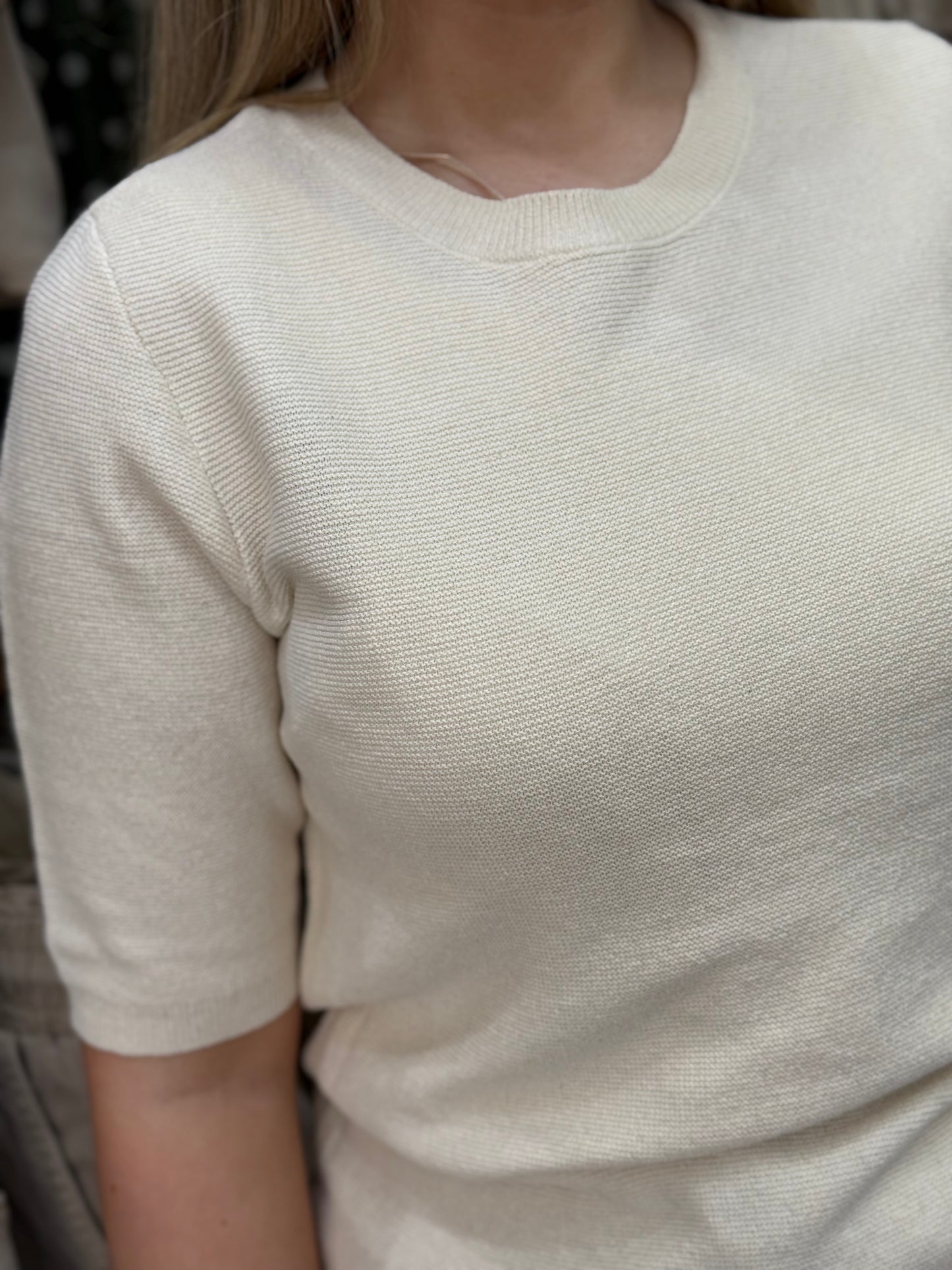 FRANSA- SINJA COTTON KNIT TOP