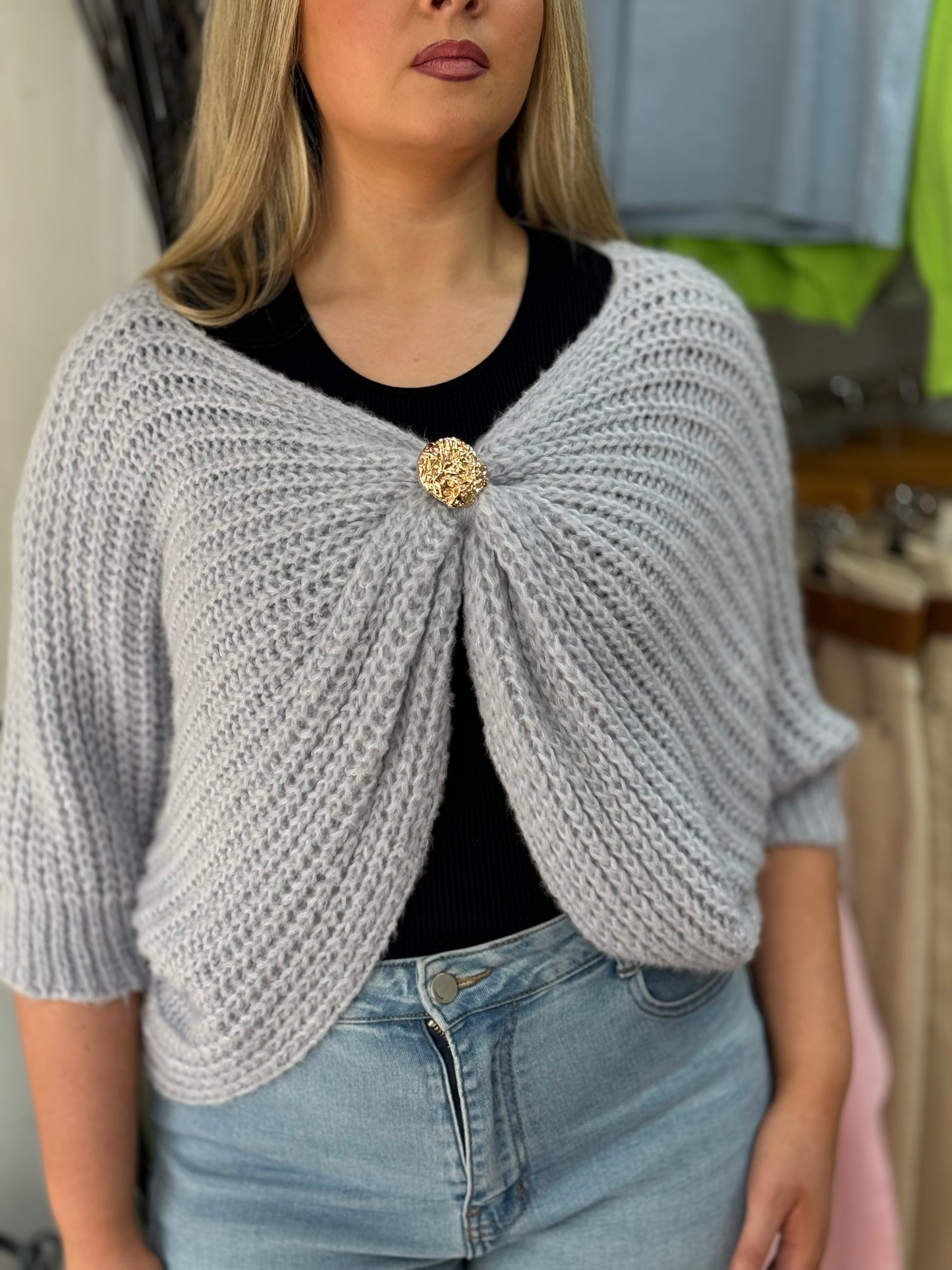 LEXI- TWIST SHRUG JUMPER