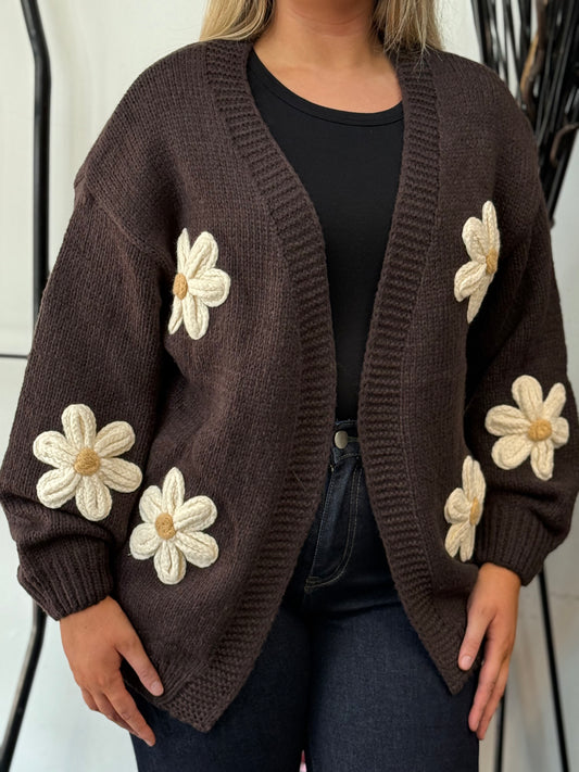 RENE-HANDKNIT DAISY CADIGAN