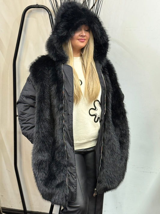 RUBY-LUXE FAUX FUR JACKET