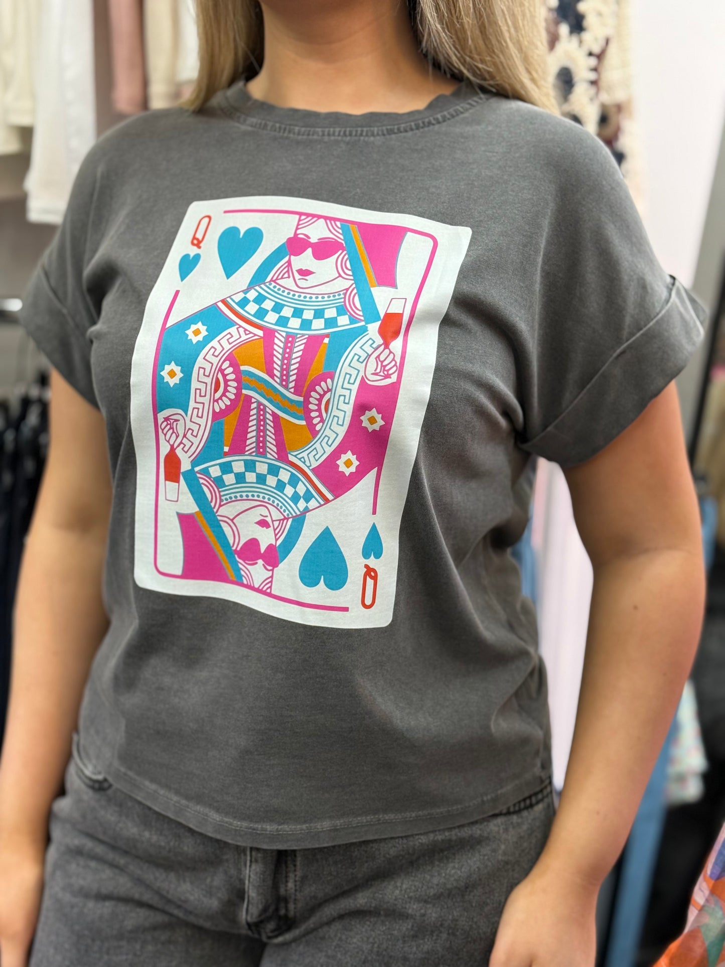 KIZZY-QUEENS SLOGAN TEE