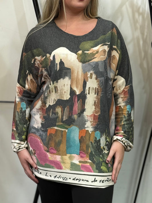 COASTAL CAPRI TUNIC KNIT TOP - #BlackFridaySale