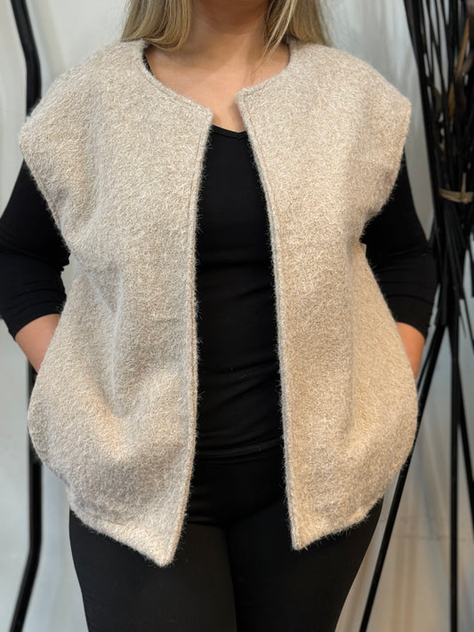 CARLY- WOOL EFFECT GILLET -