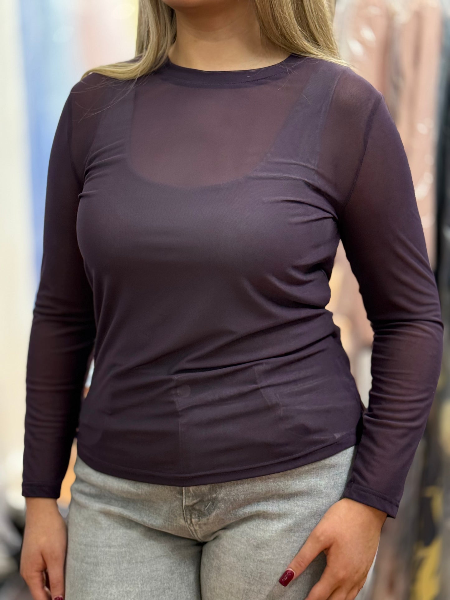 DEMI MWBASIC -MESH TOP-PLAIN