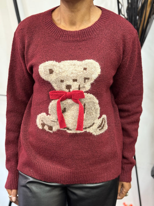 MAI TEDDY KNIT JUMPER--🖤 BLACKFRIDAYWKEND-AUTO 10%OFF@CHECKOUT