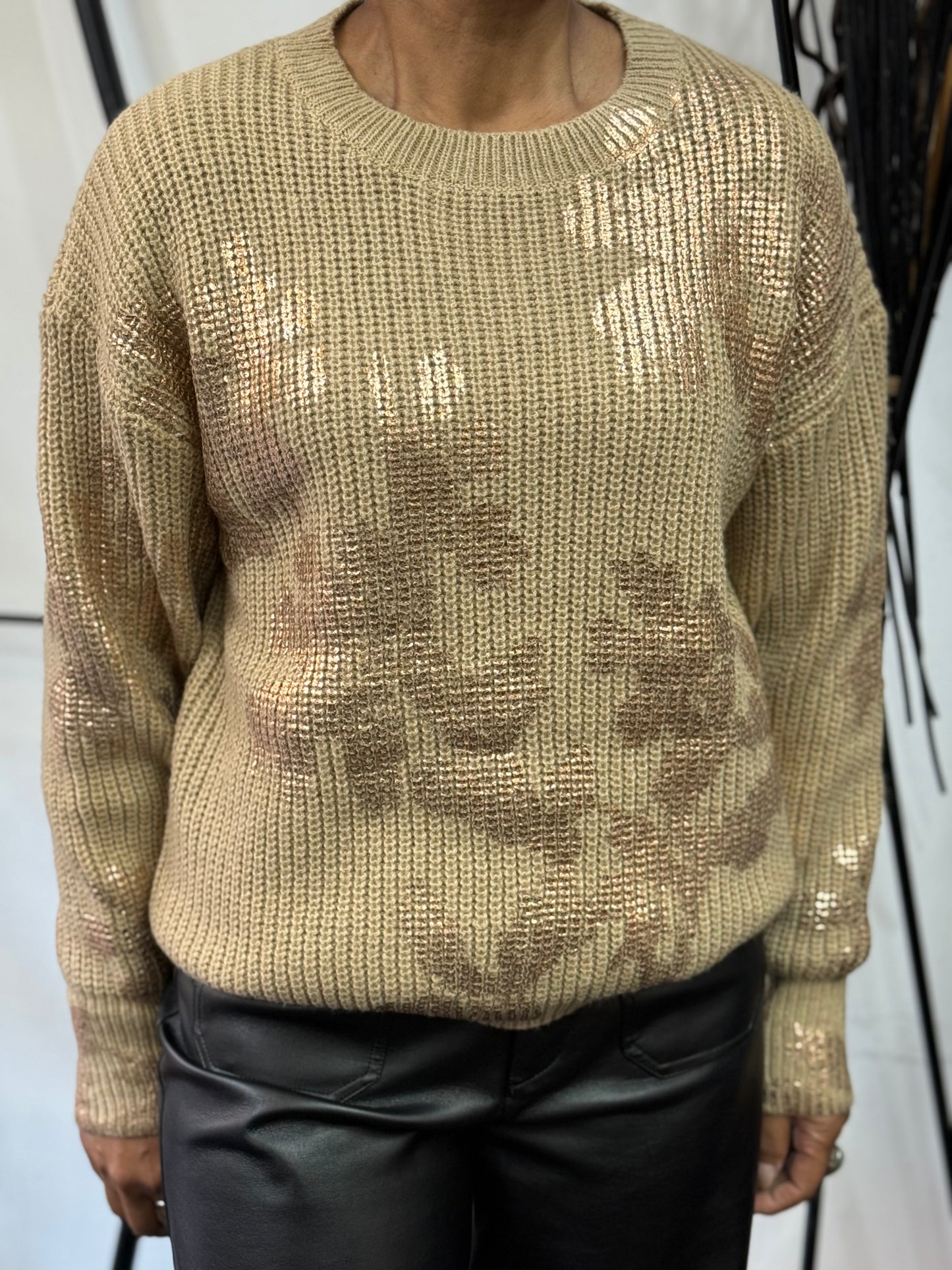 PAIGE METALLIC PRINT JUMPER - BLACKFRIDAYSALE
