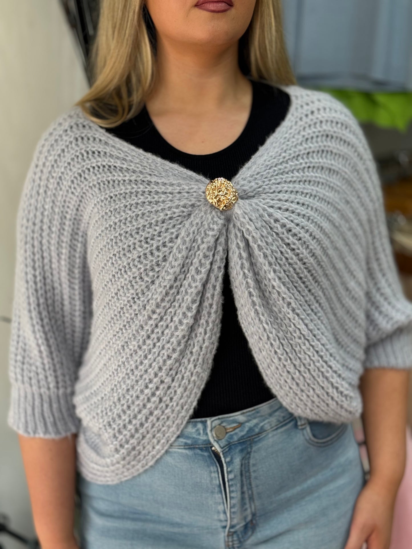 LEXI- TWIST SHRUG JUMPER