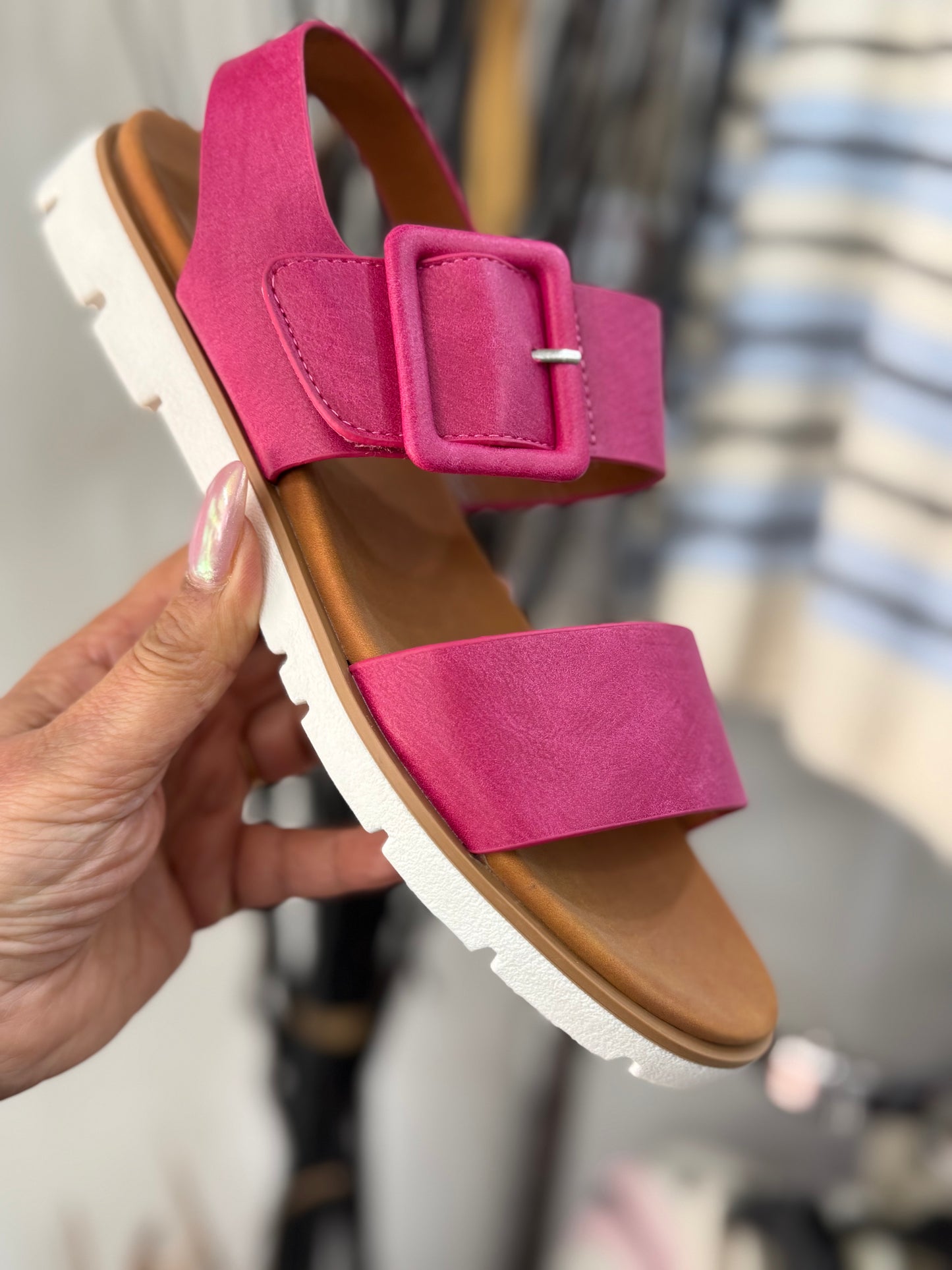 LUNAR CHER SANDAL- FUCHSIA- AUTO15% off @checkout