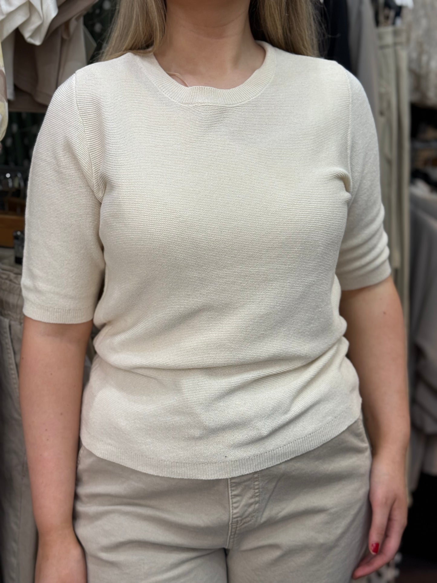 FRANSA- SINJA COTTON KNIT TOP