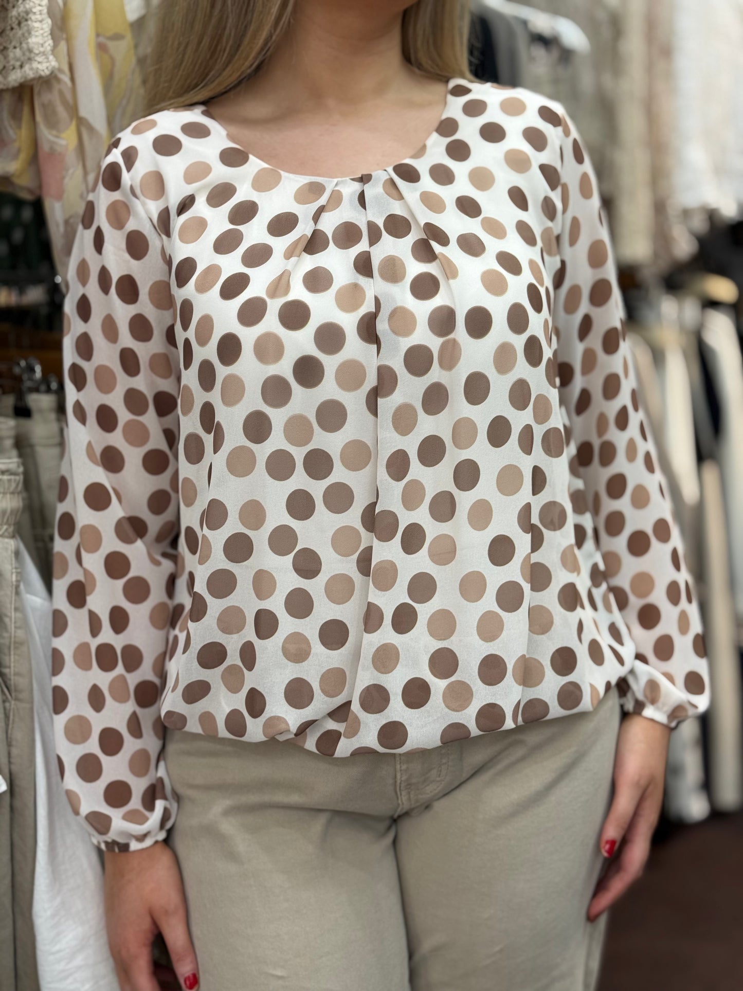 SAMIE- PATTERN BUBBLE TOP