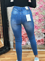 Load image into Gallery viewer, G-SMACK-SKINNY PULL UP JEAN
