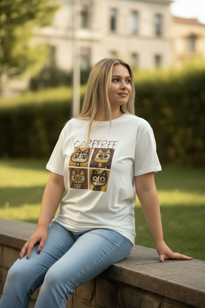 CASSIE- CAT TEE
