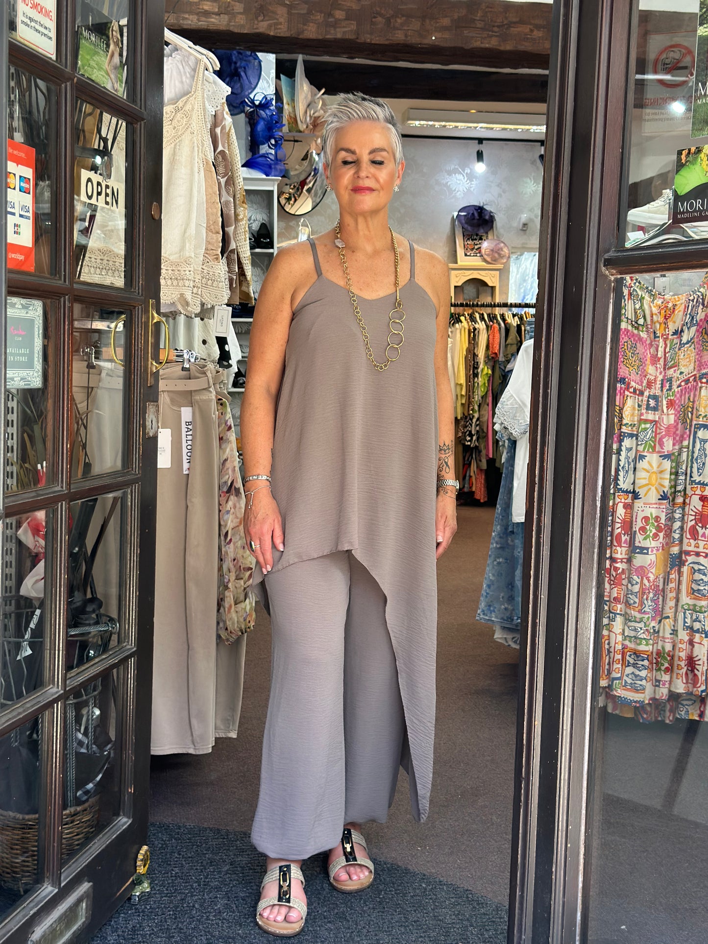TAYLOR- ASSYMETRIC STRAPPY SET
