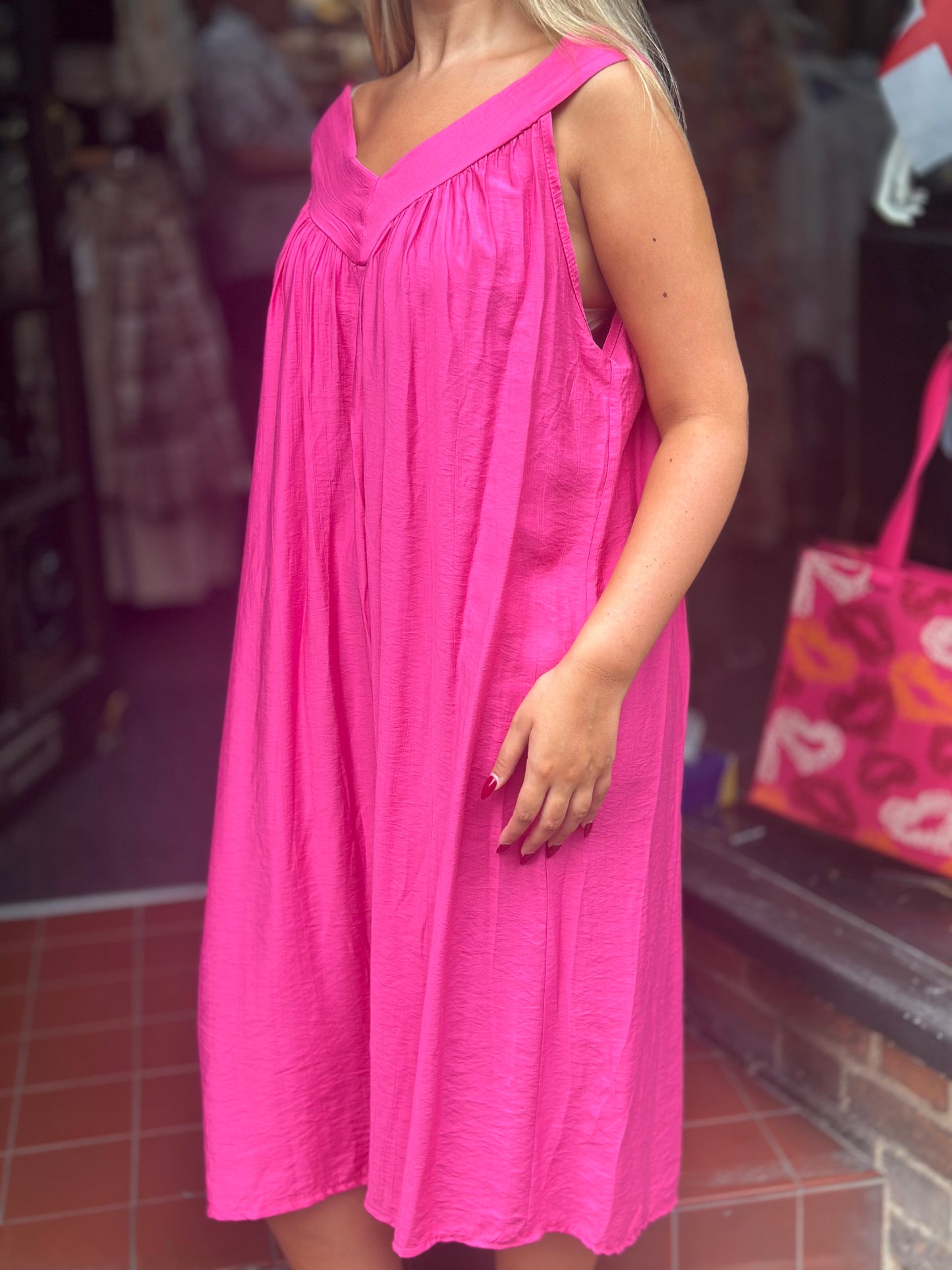 LILY- V NECK DRESS