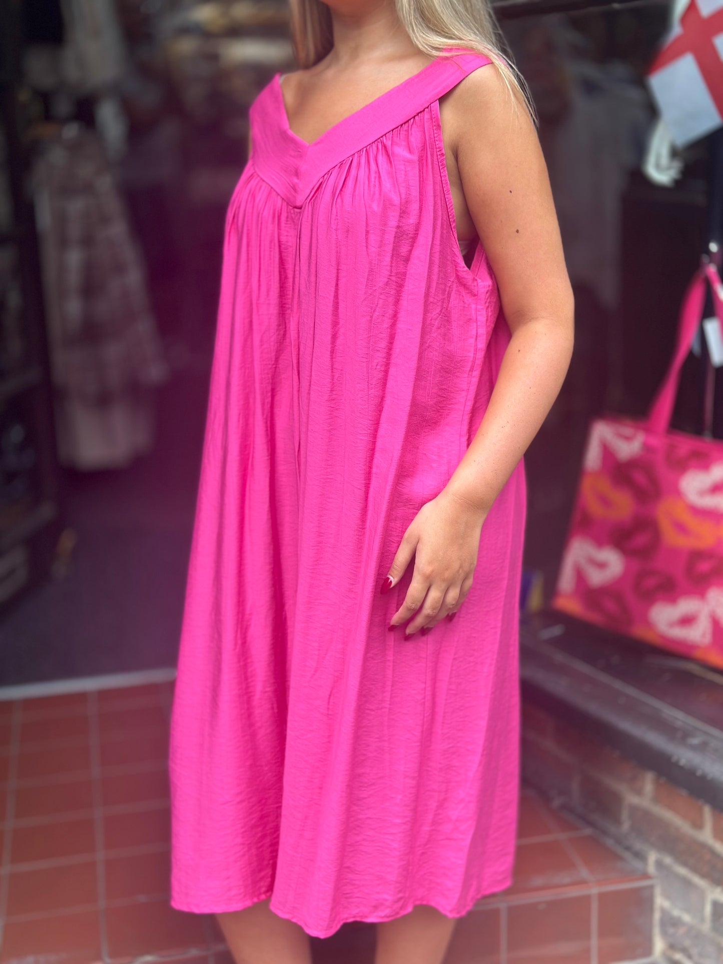 LILY- V NECK DRESS