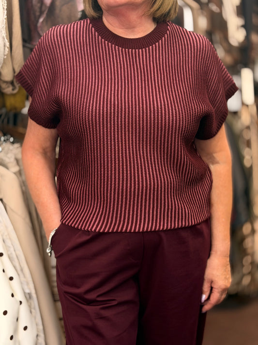 MORGAN- TWO-TONE KNITTED BOXY JUMPER
