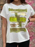 Load image into Gallery viewer, SPARKLE STRIPE SPRAY TEE
