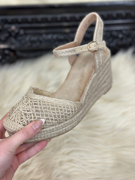 HESSIAN GEORGIO WEDGE SANDAL