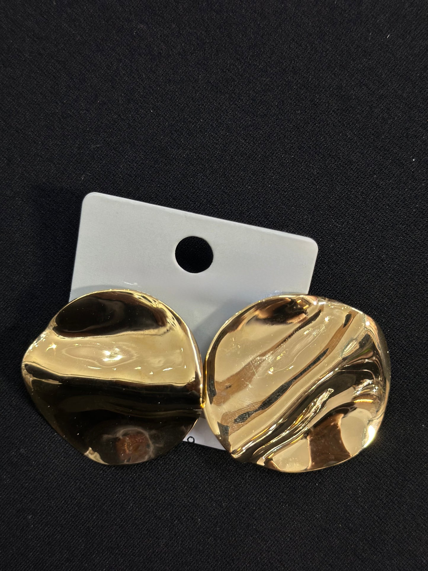 GOLD HAMMER DISCS EARINGS