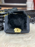 Load image into Gallery viewer, FUR HANDLE FUR FRONT INSPIRED BAG
