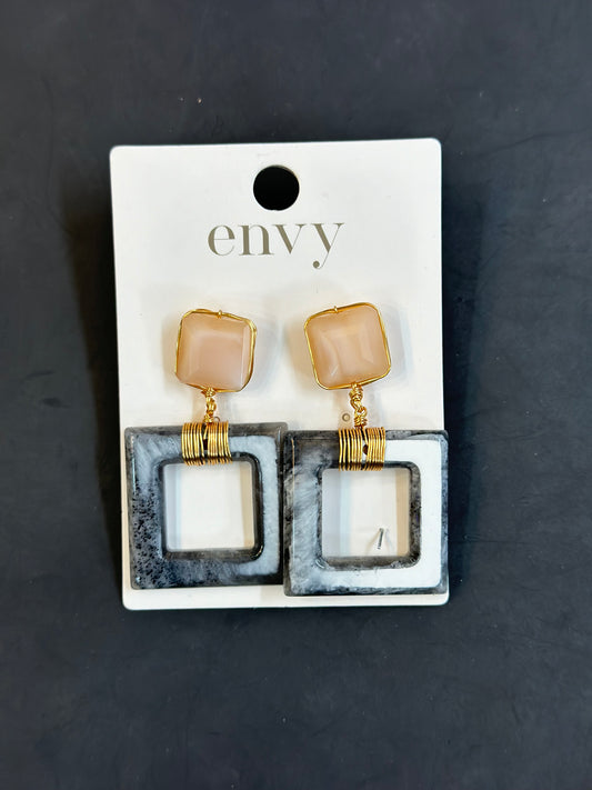 Envy Square Earrings-