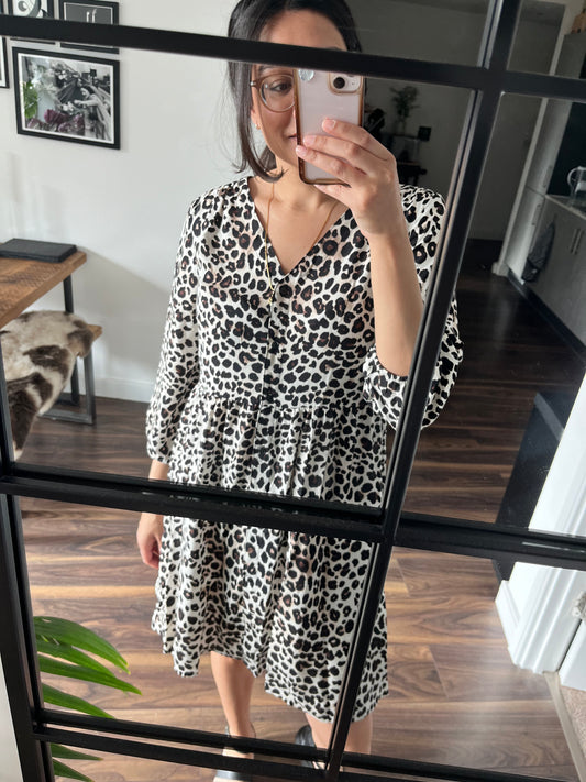 JOELLA BYOUNG LEOPARD DRESS-50% off now!