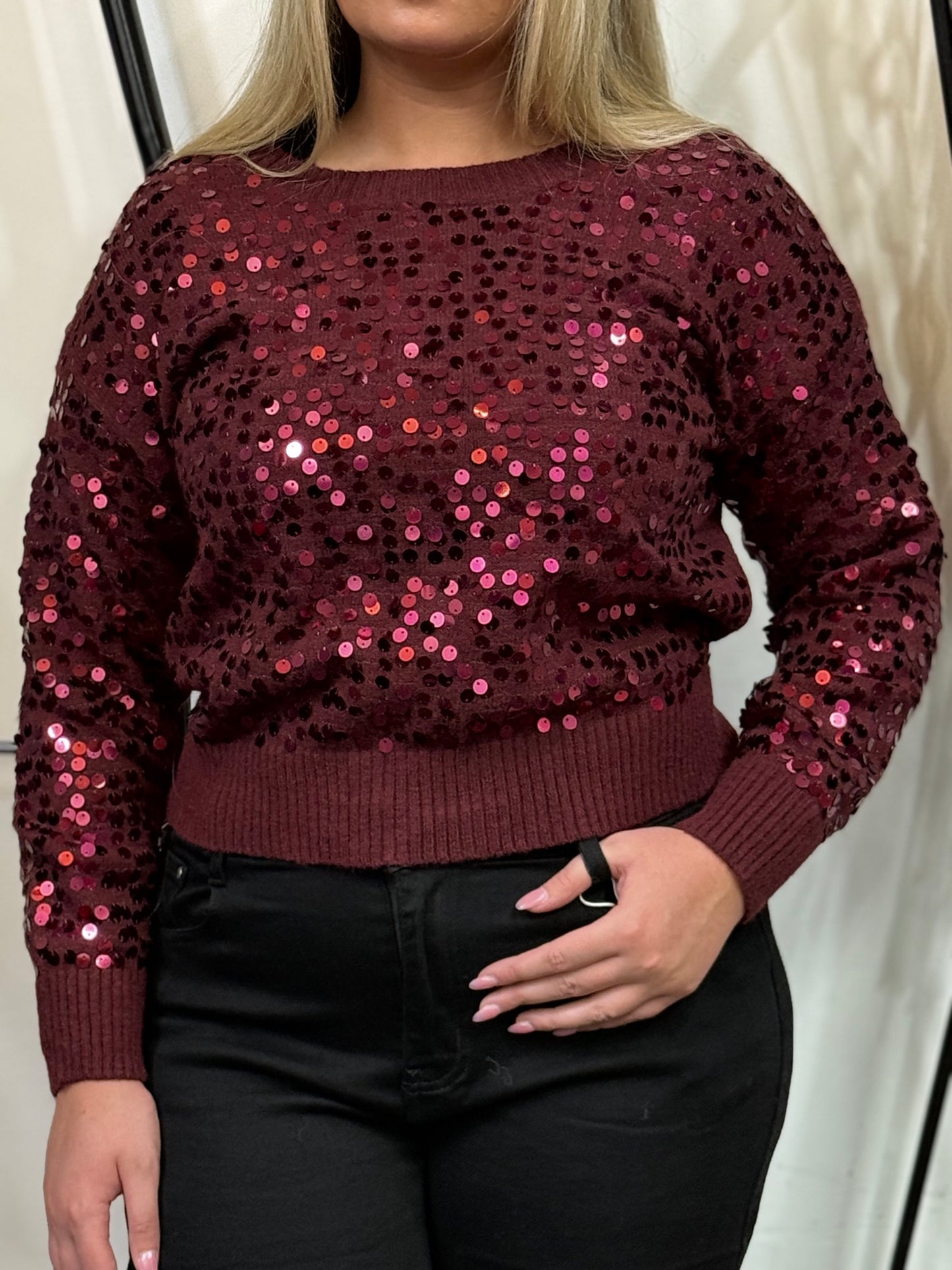 DALA-SEQUIN JUMPER