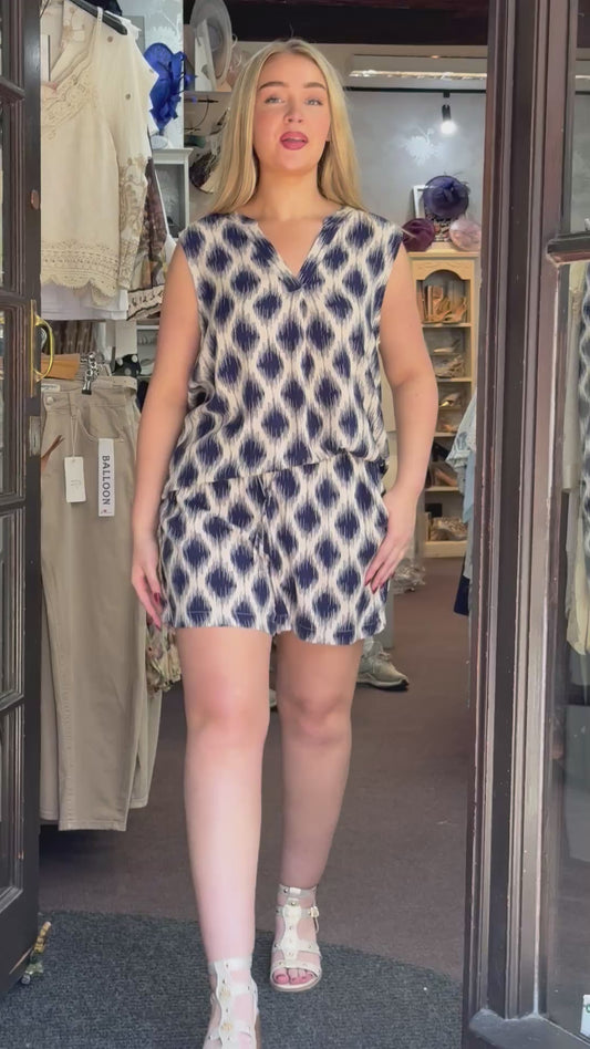 BYOUNG JOELLA OGEE PRINT SHORT