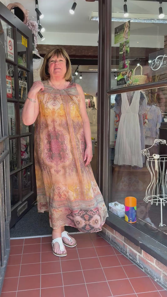 ATHENS- GRECIAN PRINT DRESS #SunshineSALE